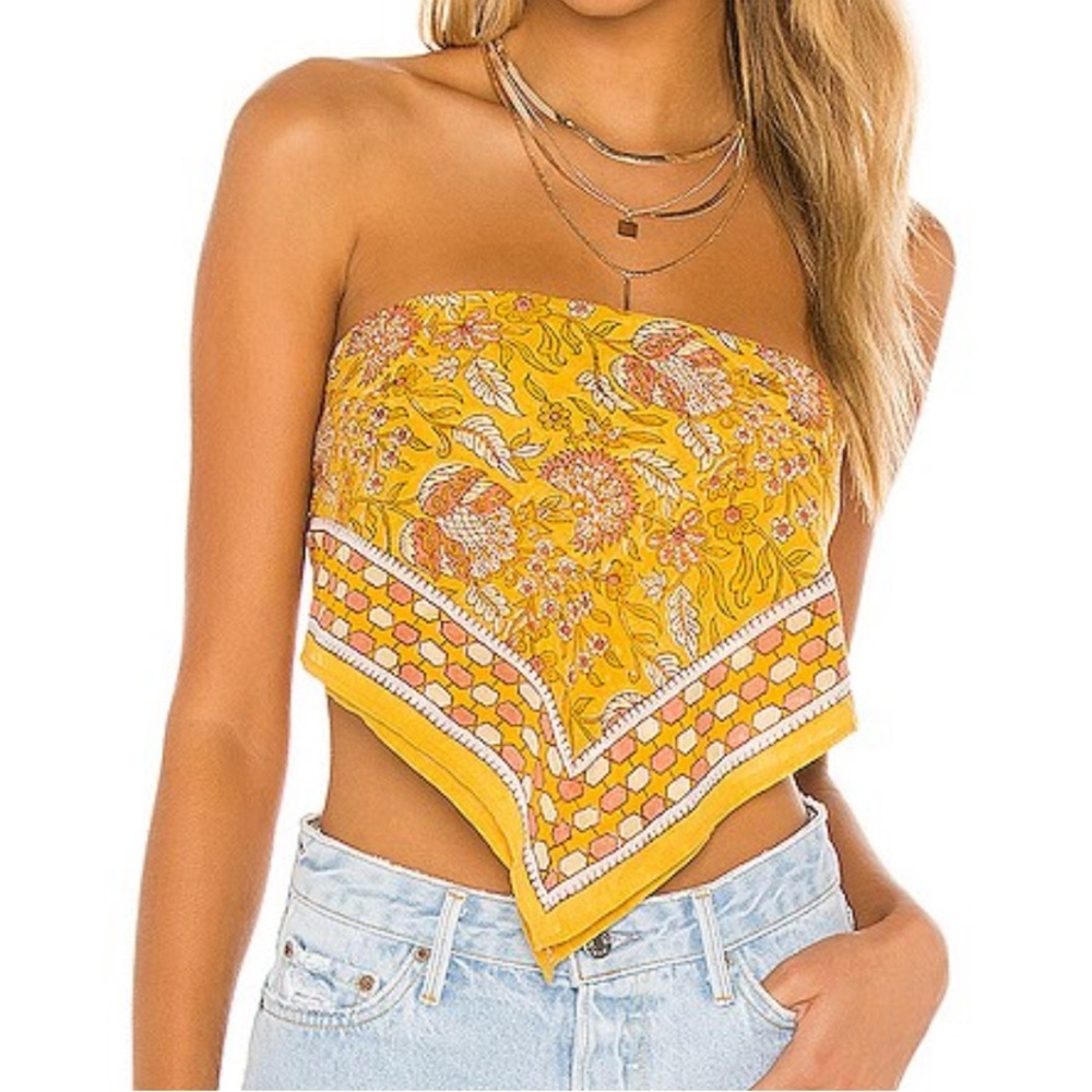 Cleobella Cora Scarf Top in Turmeric